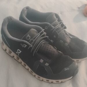 On Running  Black & White Athletic Running Shoes